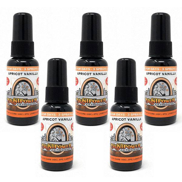 Apricot Vanilla Spray Air Freshener Bundle (5 Pack) - BluntPower Air Freshener