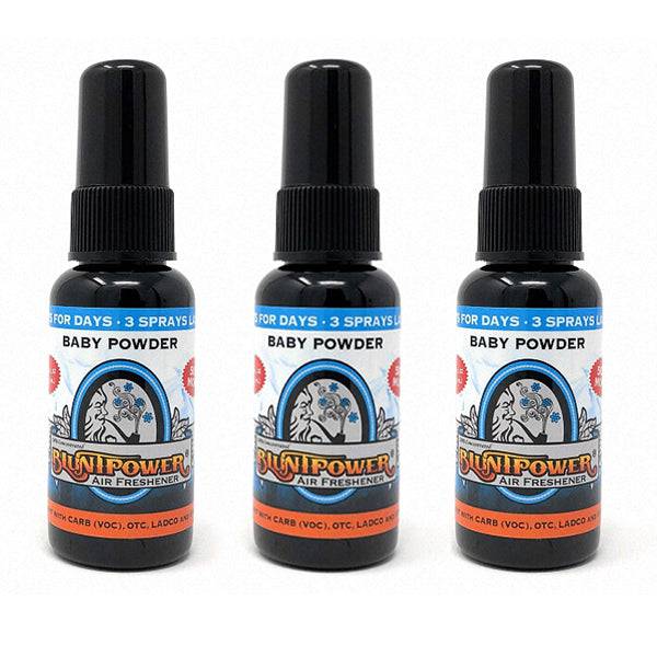 Baby Powder Long Lasting Spray Air Freshener Bundle (3 Pack) - BluntPower Air Freshener