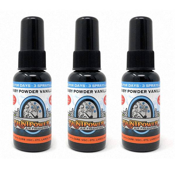 Baby Powder Vanilla Spray Air Freshener Bundle (3 Pack) - BluntPower Air Freshener