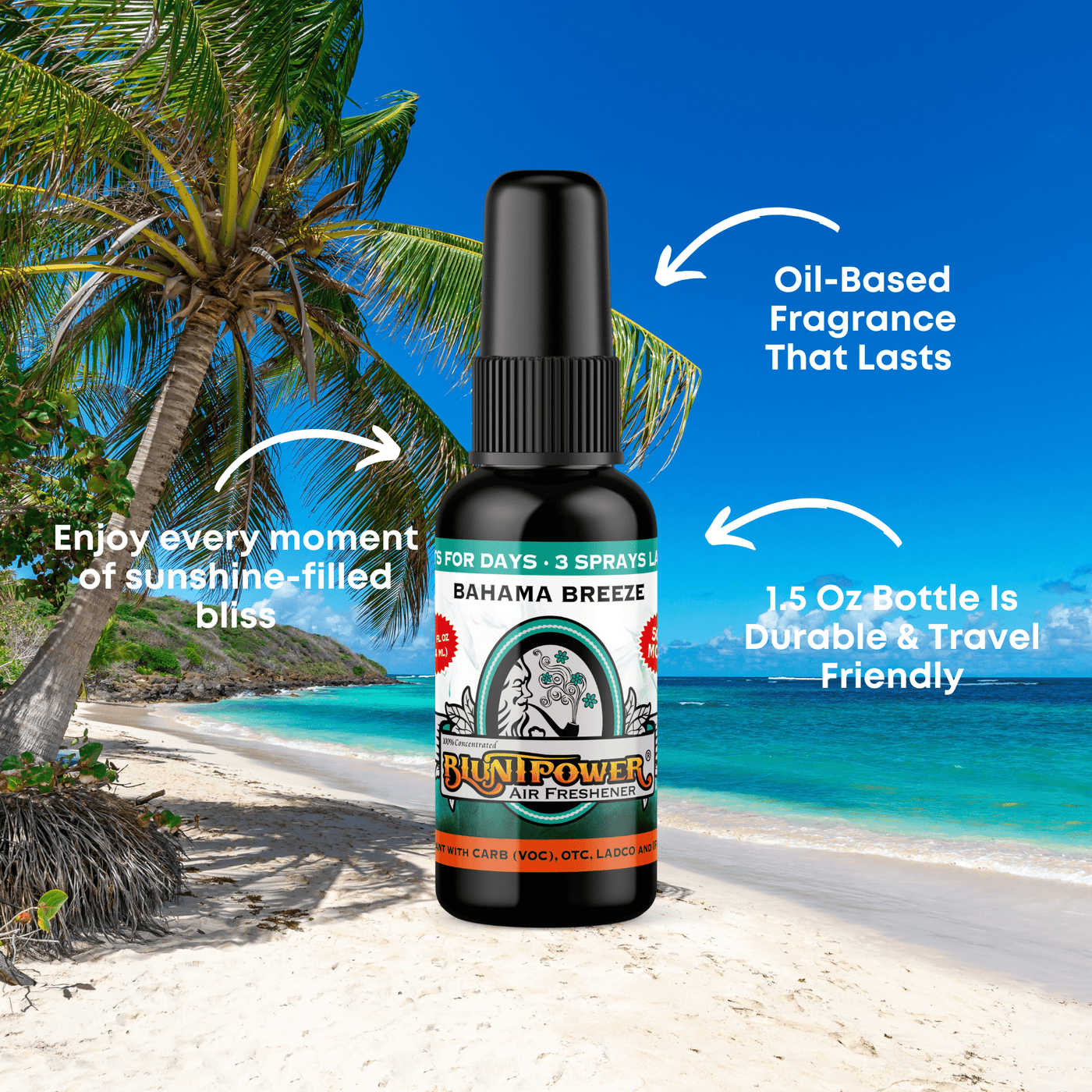 Bahama Breeze Air Freshener Spray - BluntPower Air Freshener