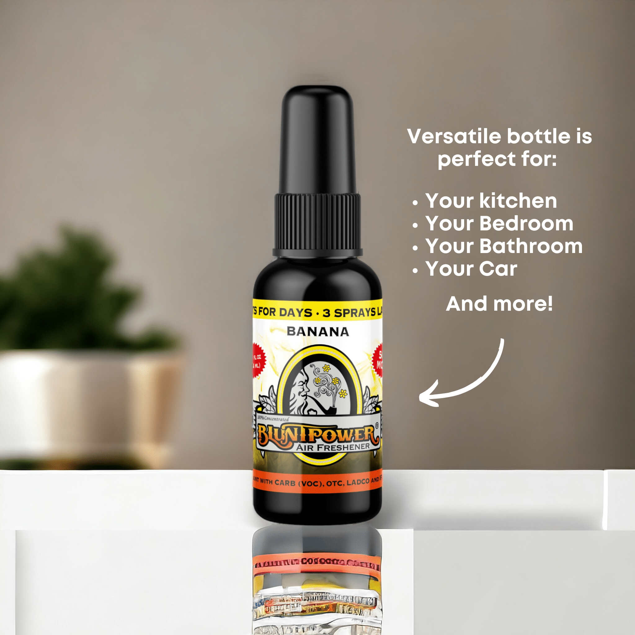 Banana Air Freshener Spray - BluntPower Air Freshener