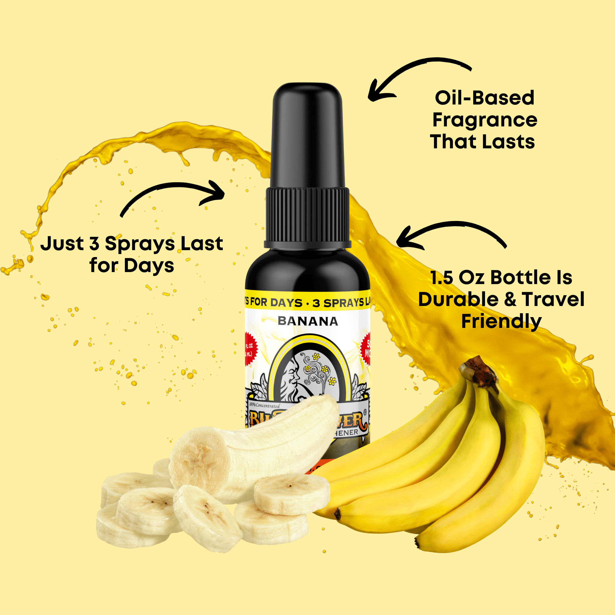 BluntPower Air Freshener - Banana Scent 1.5floz BluntPower Air Freshener - Banana Scent 1.5floz
