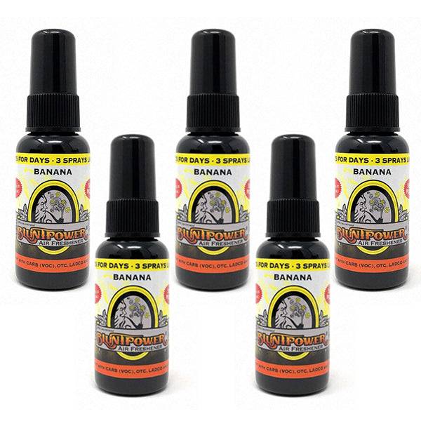 Banana Spray Air Freshener Bundle (5 Pack) - BluntPower Air Freshener