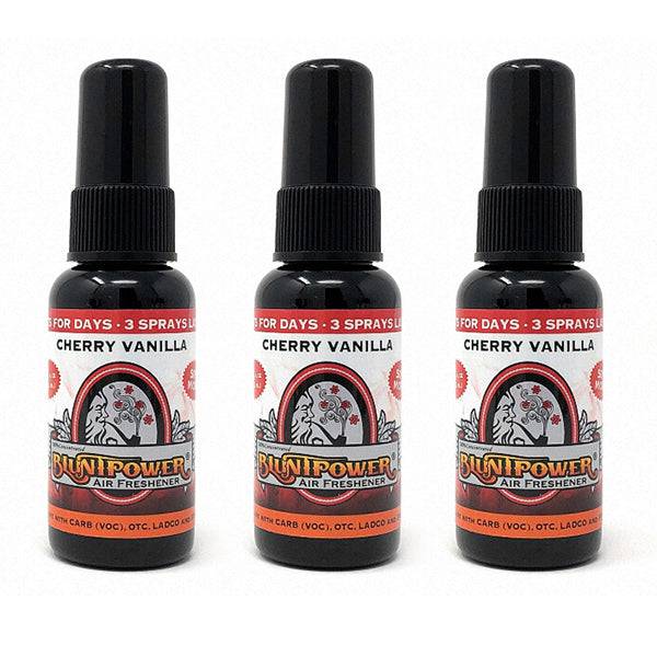 Cherry Vanilla Spray Air Freshener Bundle (3 Pack) - BluntPower Air Freshener