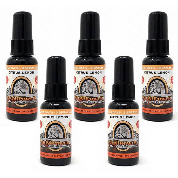 Citrus Lemon Spray Air Freshener Bundle (5 Pack) - BluntPower Air Freshener