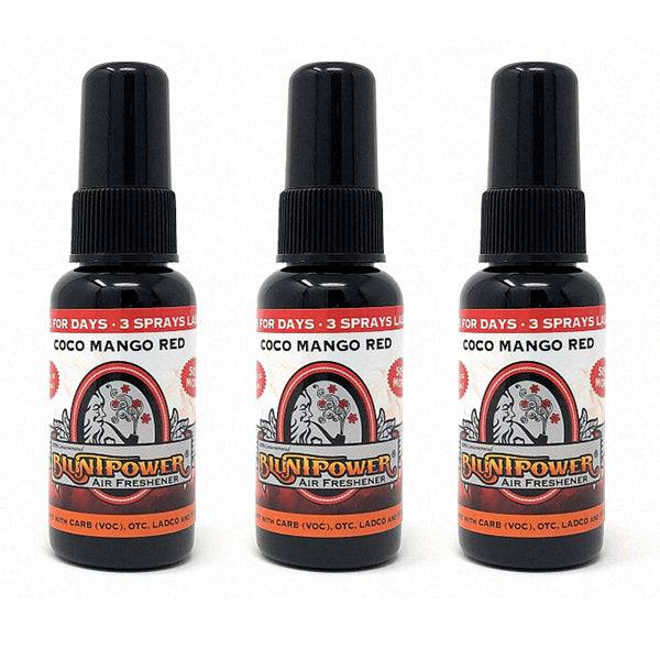 Coco Mango Red Spray Air Freshener Bundle (3 Pack) - BluntPower Air Freshener