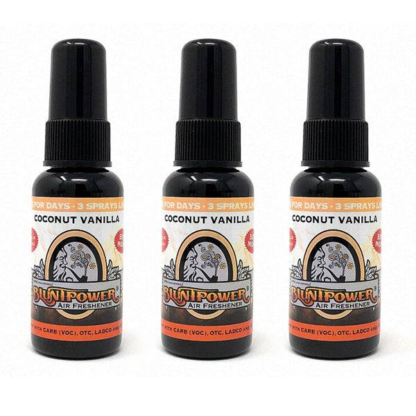 Coconut Vanilla Spray Air Freshener Bundle (3 Pack) - BluntPower Air Freshener