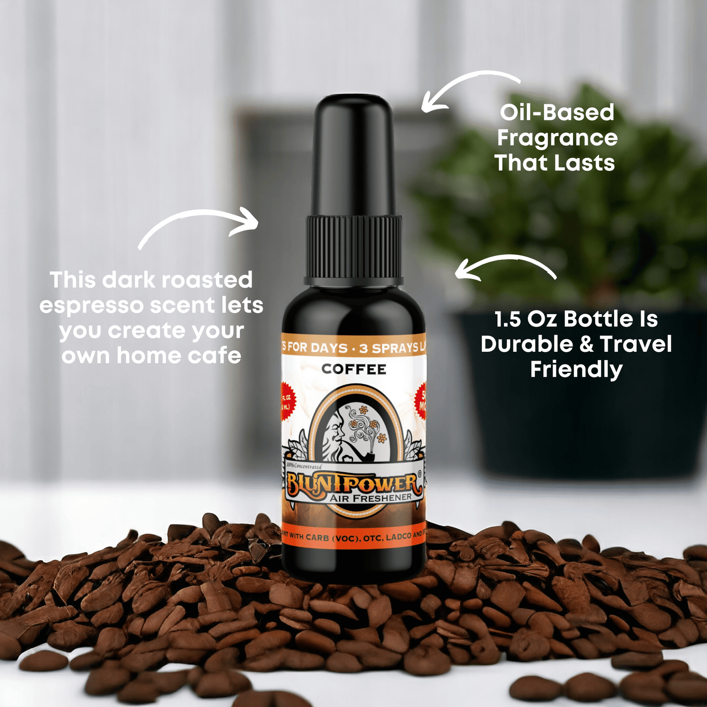 Coffee Air Freshener Spray - BluntPower Air Freshener