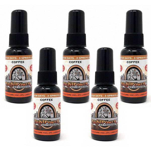 Coffee Spray Air Freshener Bundle (5 Pack) - BluntPower Air Freshener
