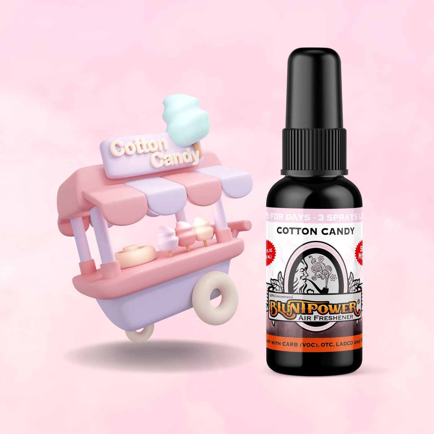 Cotton Candy Air Freshener Spray - BluntPower Air Freshener