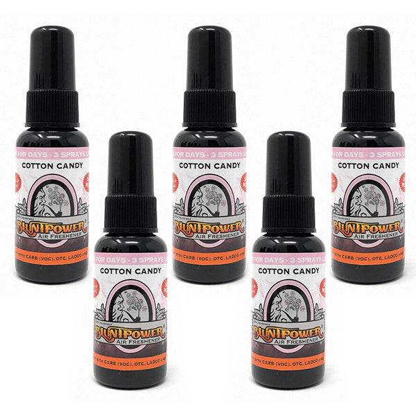 Cotton Candy Long-Lasting Spray Air Freshener Bundle (5 Pack) - BluntPower Air Freshener