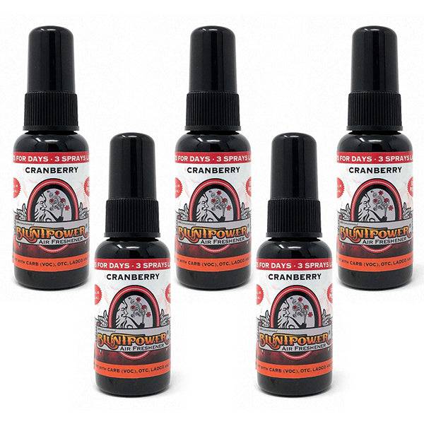 Cranberry Spray Air Freshener Bundle (5 Pack) - BluntPower Air Freshener
