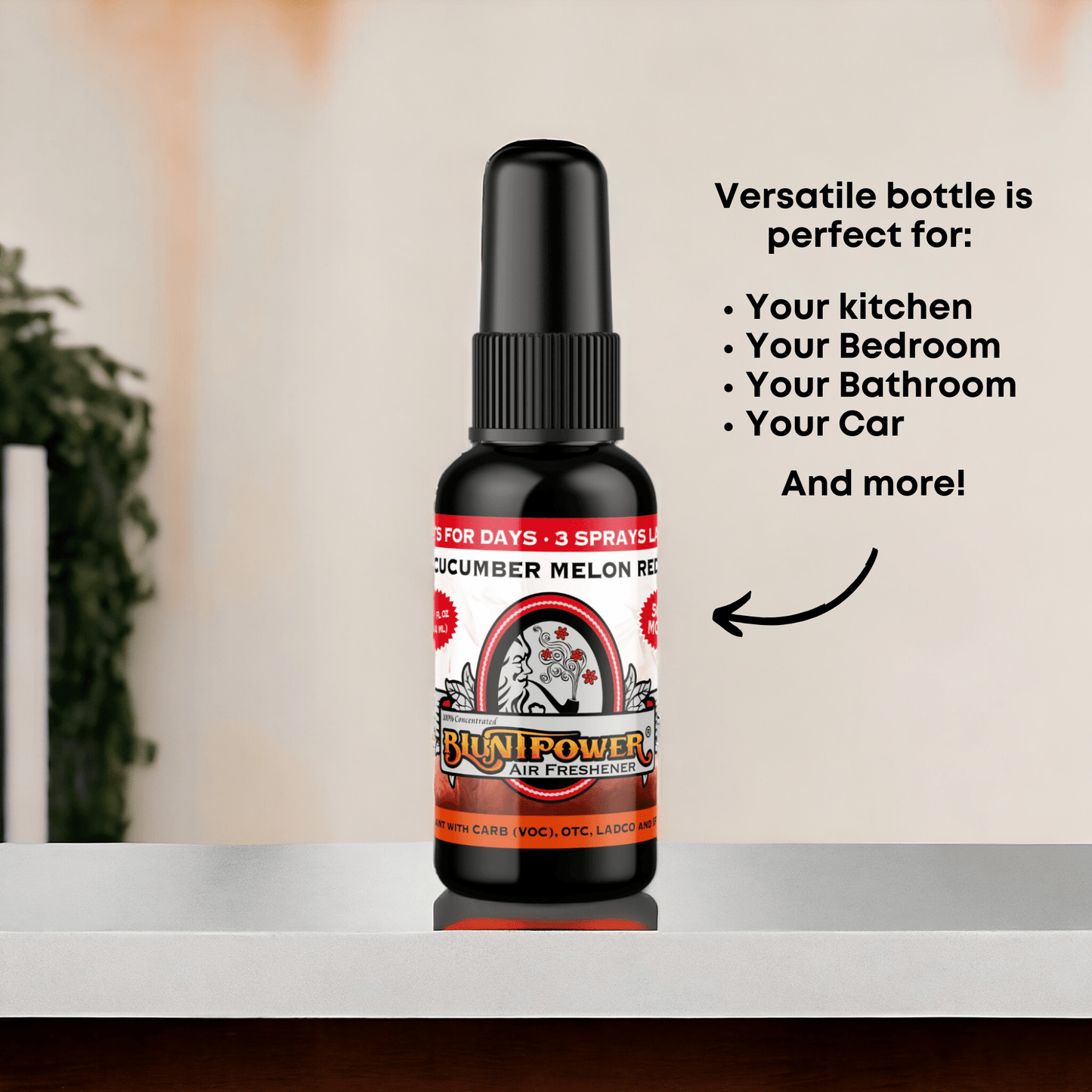 Cucumber Melon Red Air Freshener Spray - BluntPower Air Freshener