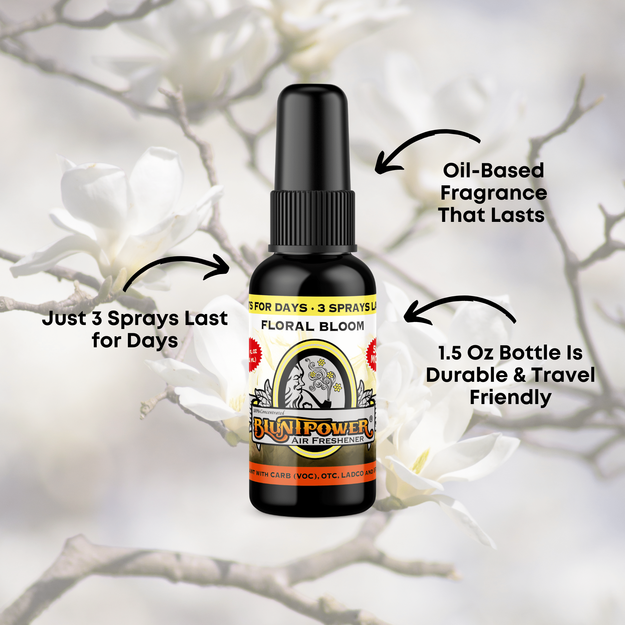 Floral Bloom Air Freshener Spray - BluntPower Air Freshener