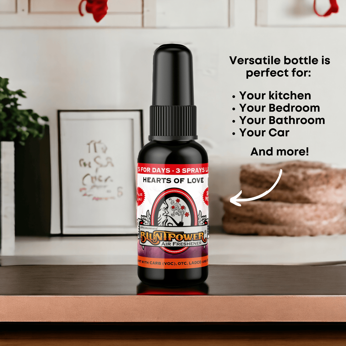 Hearts Of Love Air Freshener Spray - BluntPower Air Freshener