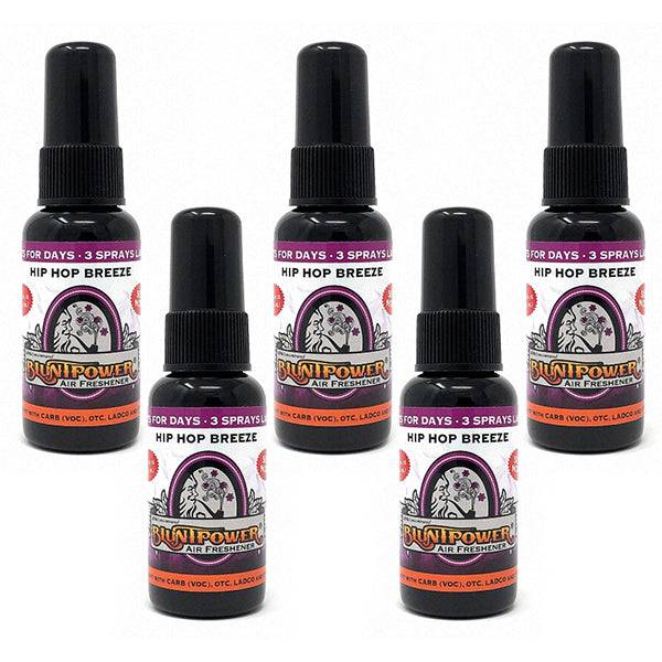 Hip Hop Breeze Spray Air Freshener Bundle (5 Pack) - BluntPower Air Freshener