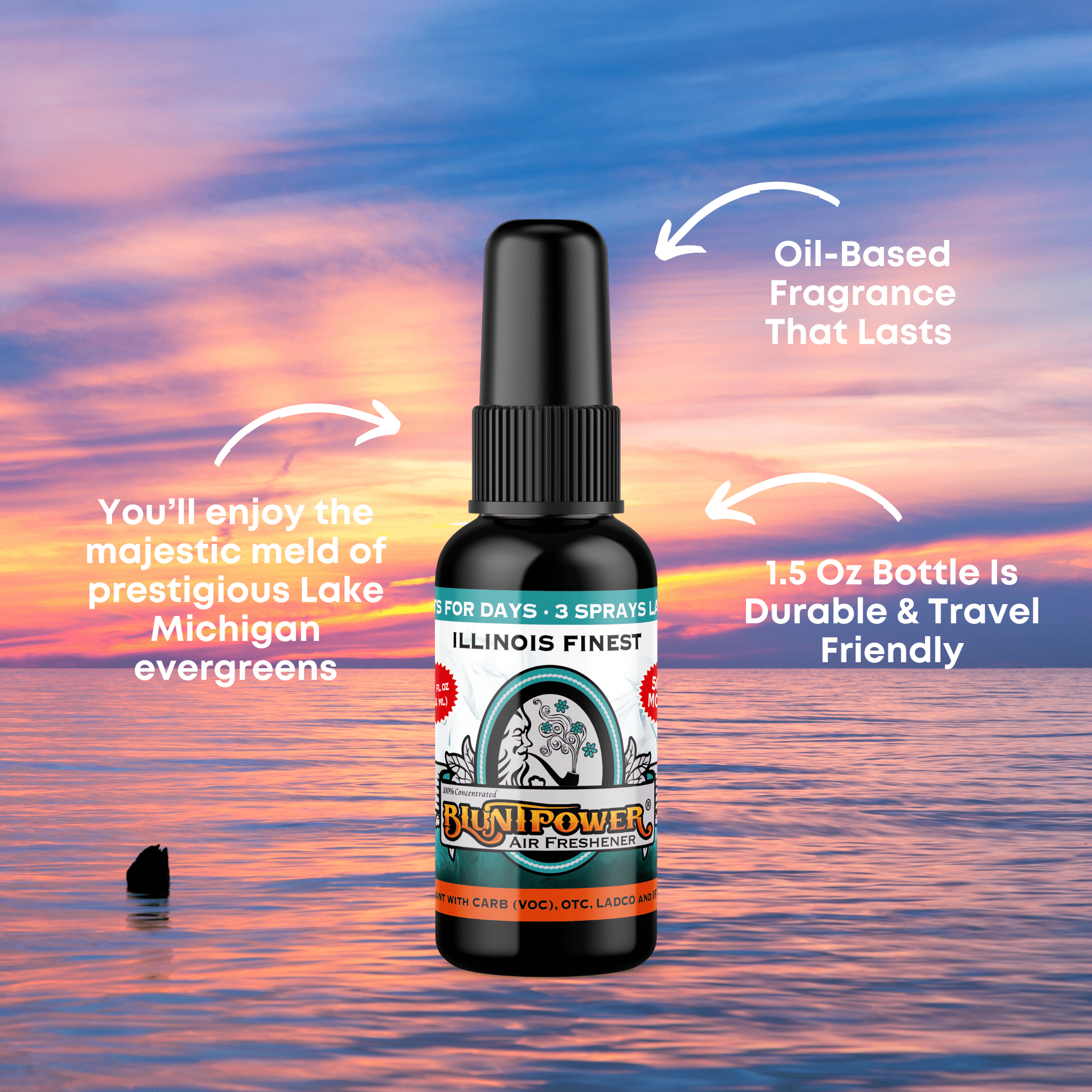 Illinois Finest Air Freshener Spray - BluntPower Air Freshener