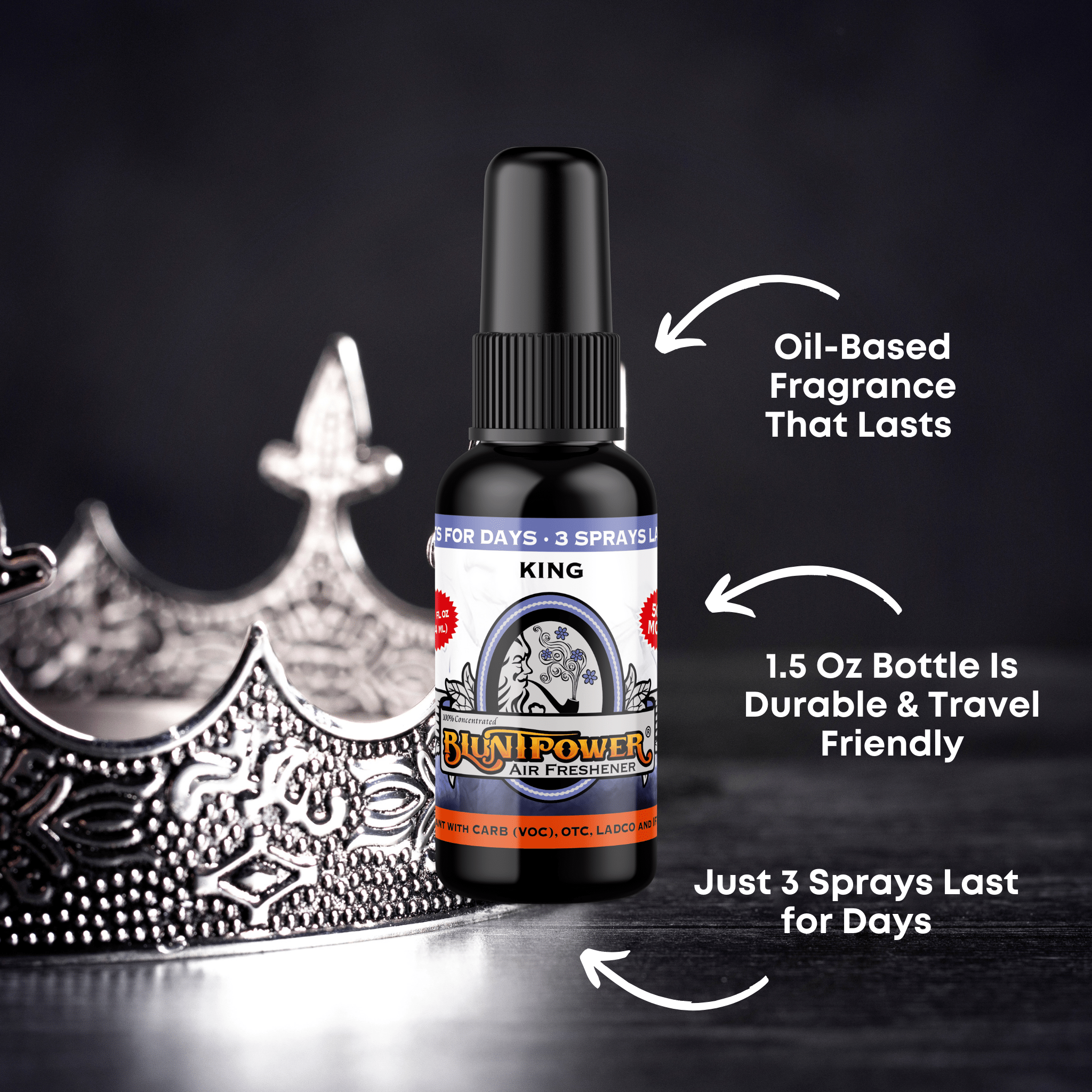 King Air Freshener Spray – BluntPower Air Freshener