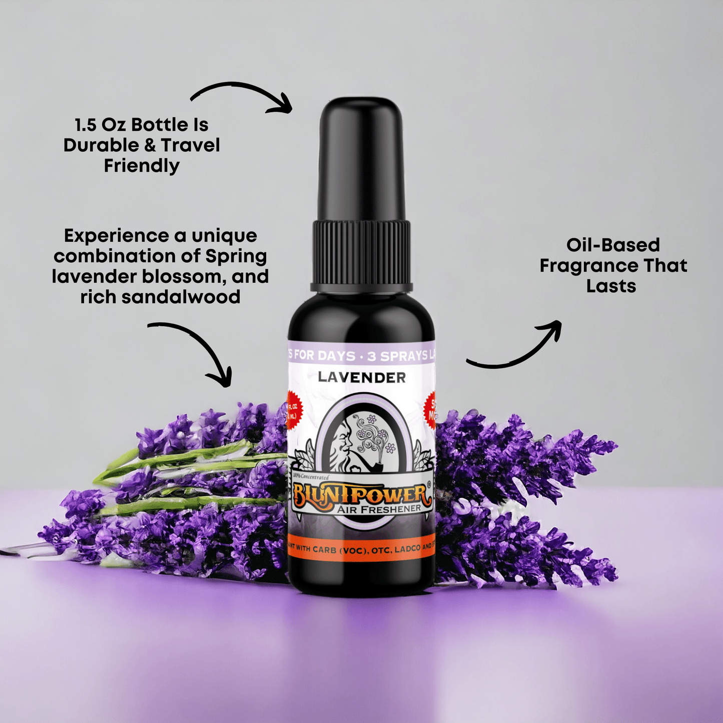 Lavender Air Freshener Spray - BluntPower Air Freshener