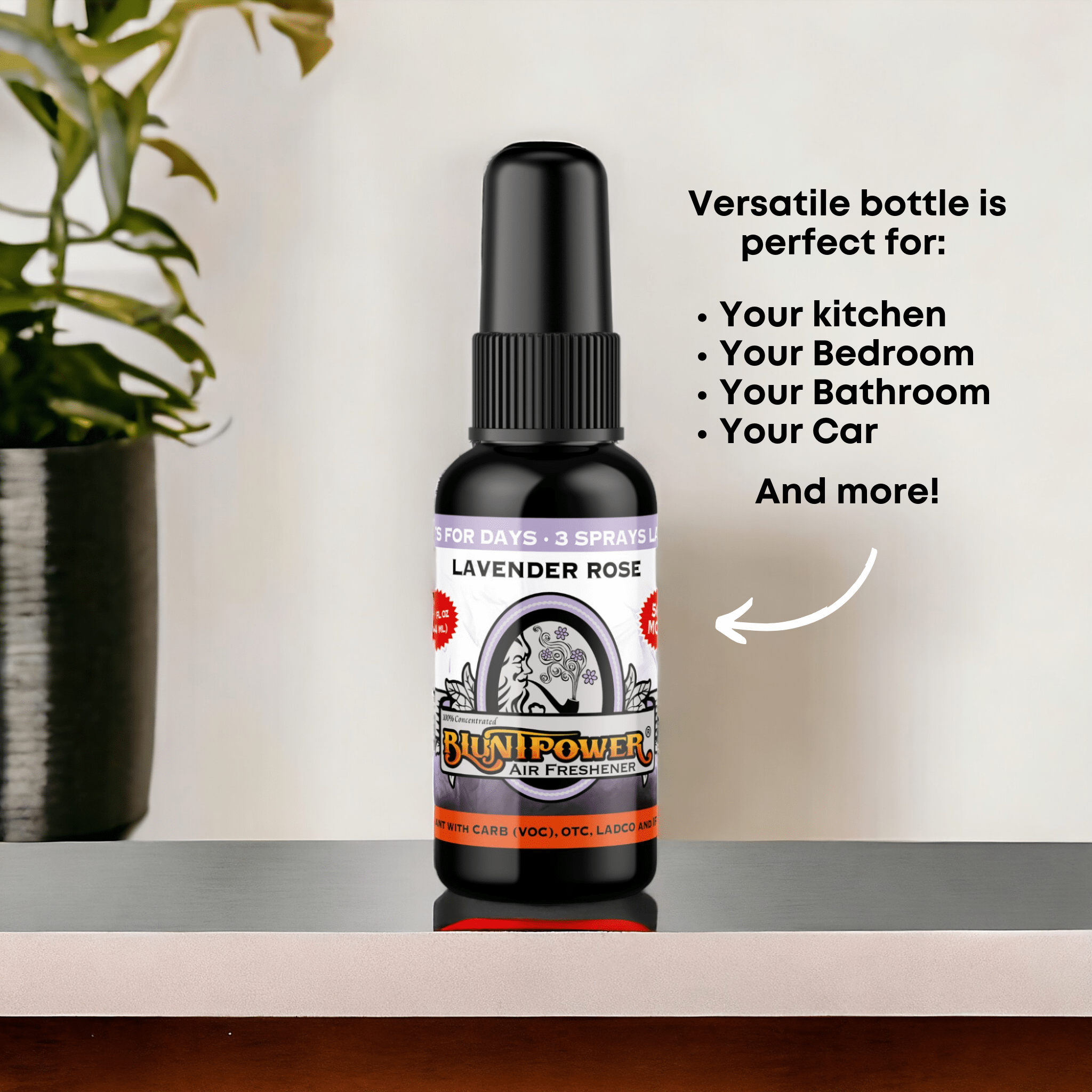Lavender Rose Air Freshener Spray - BluntPower Air Freshener