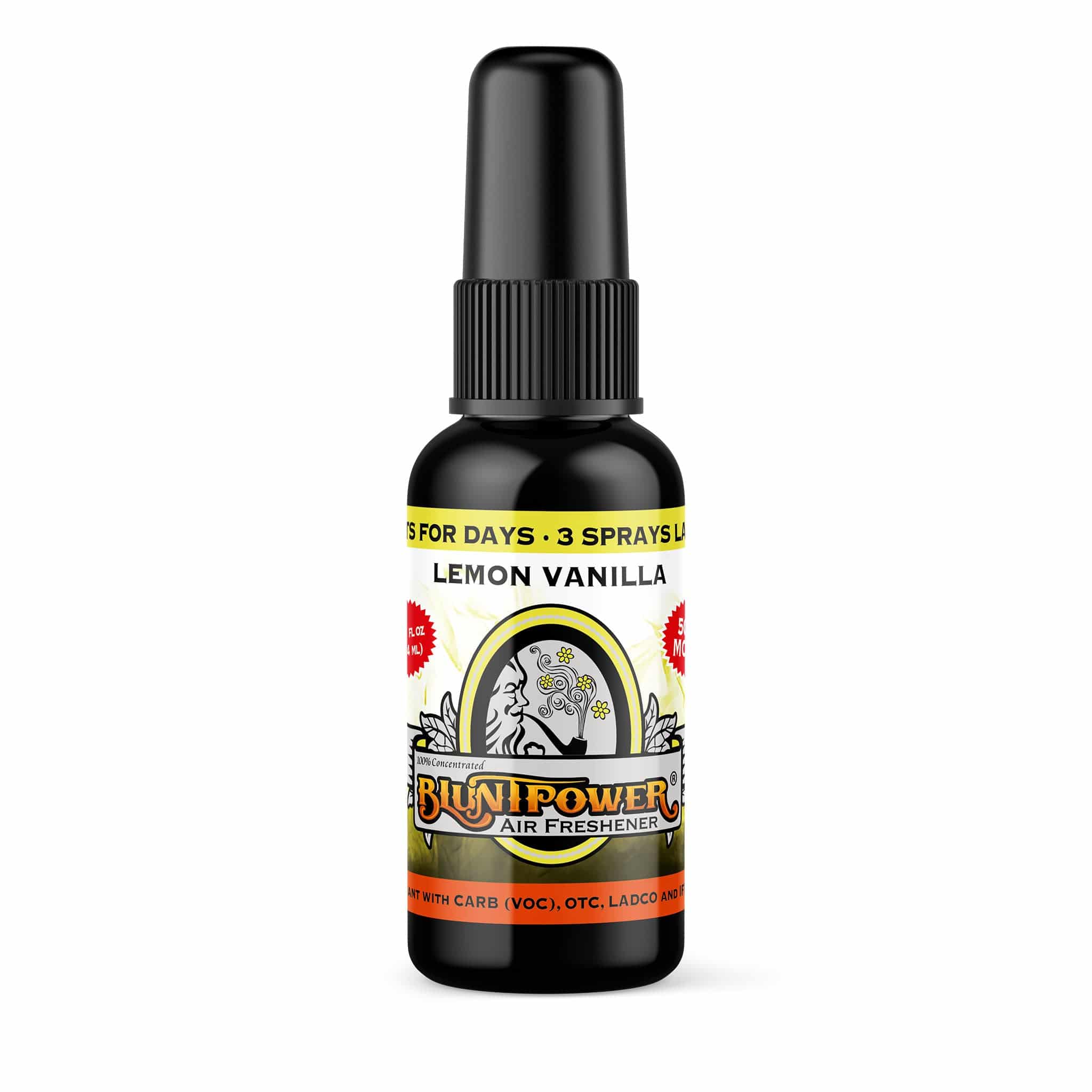 Lemon Vanilla Air Freshener Spray - BluntPower Air Freshener