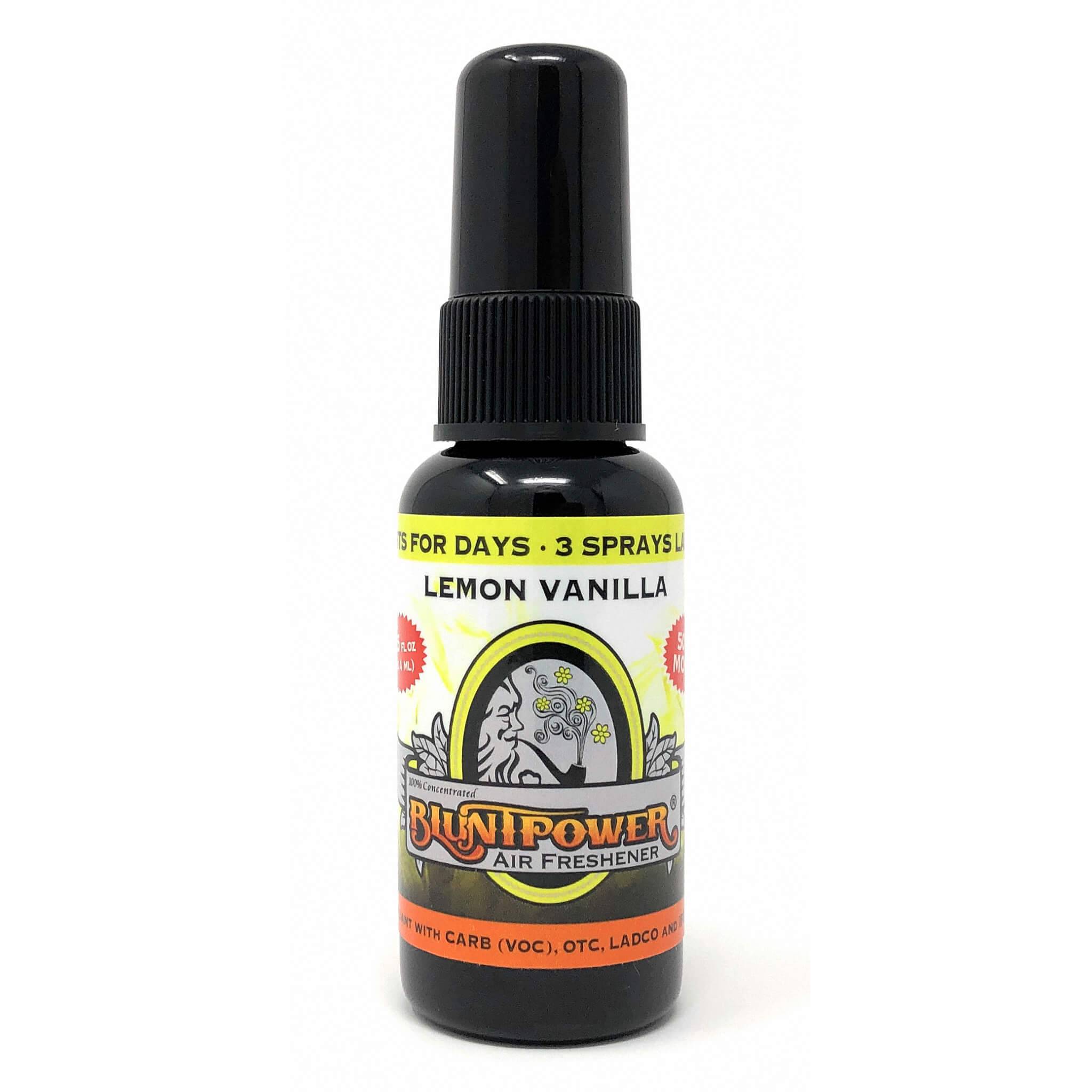 Lemon Vanilla Spray Air Freshener Bundle (5 Pack) - BluntPower Air Freshener