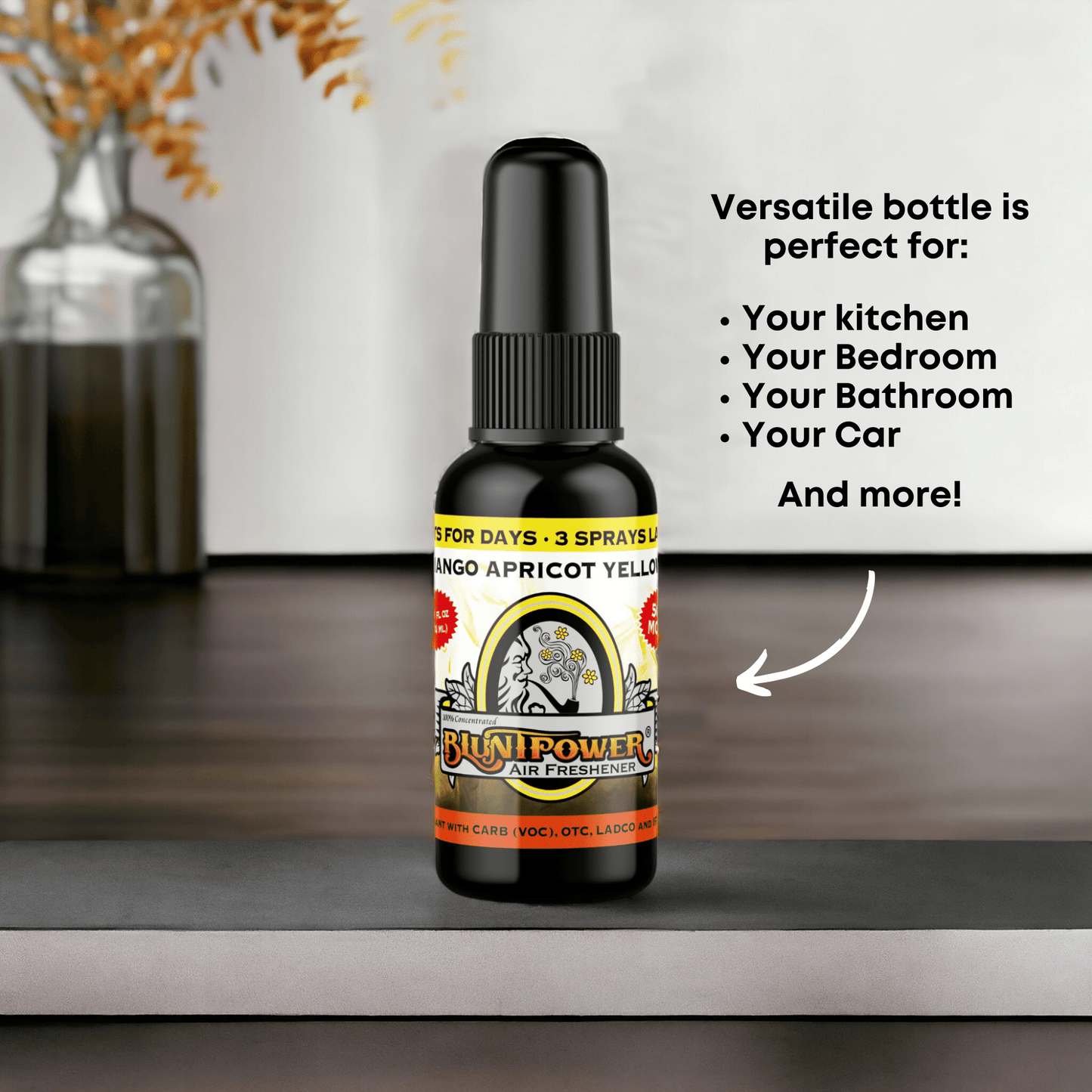 Mango Apricot Yellow Air Freshener Spray - BluntPower Air Freshener