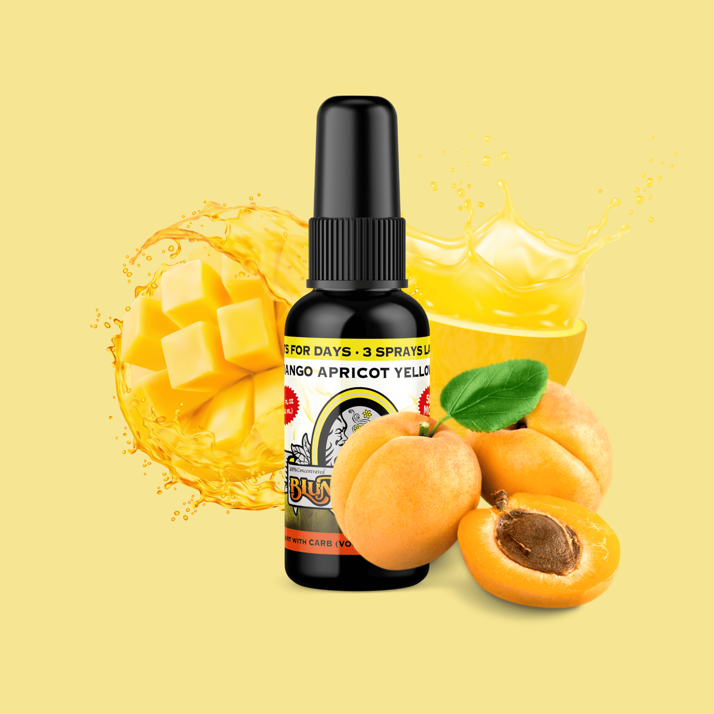 Mango Apricot Yellow Air Freshener Spray - BluntPower Air Freshener