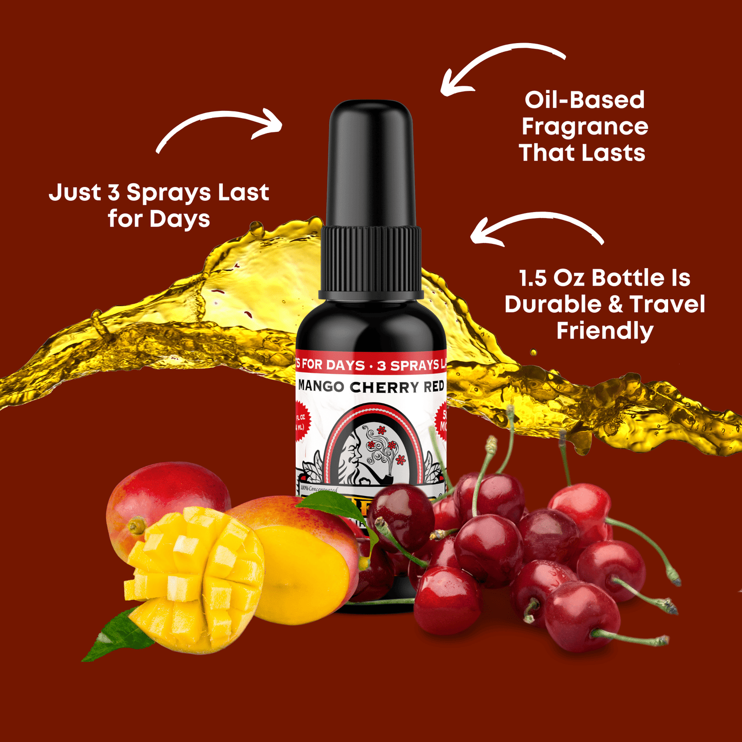 Mango Cherry Red Air Freshener Spray - BluntPower Air Freshener