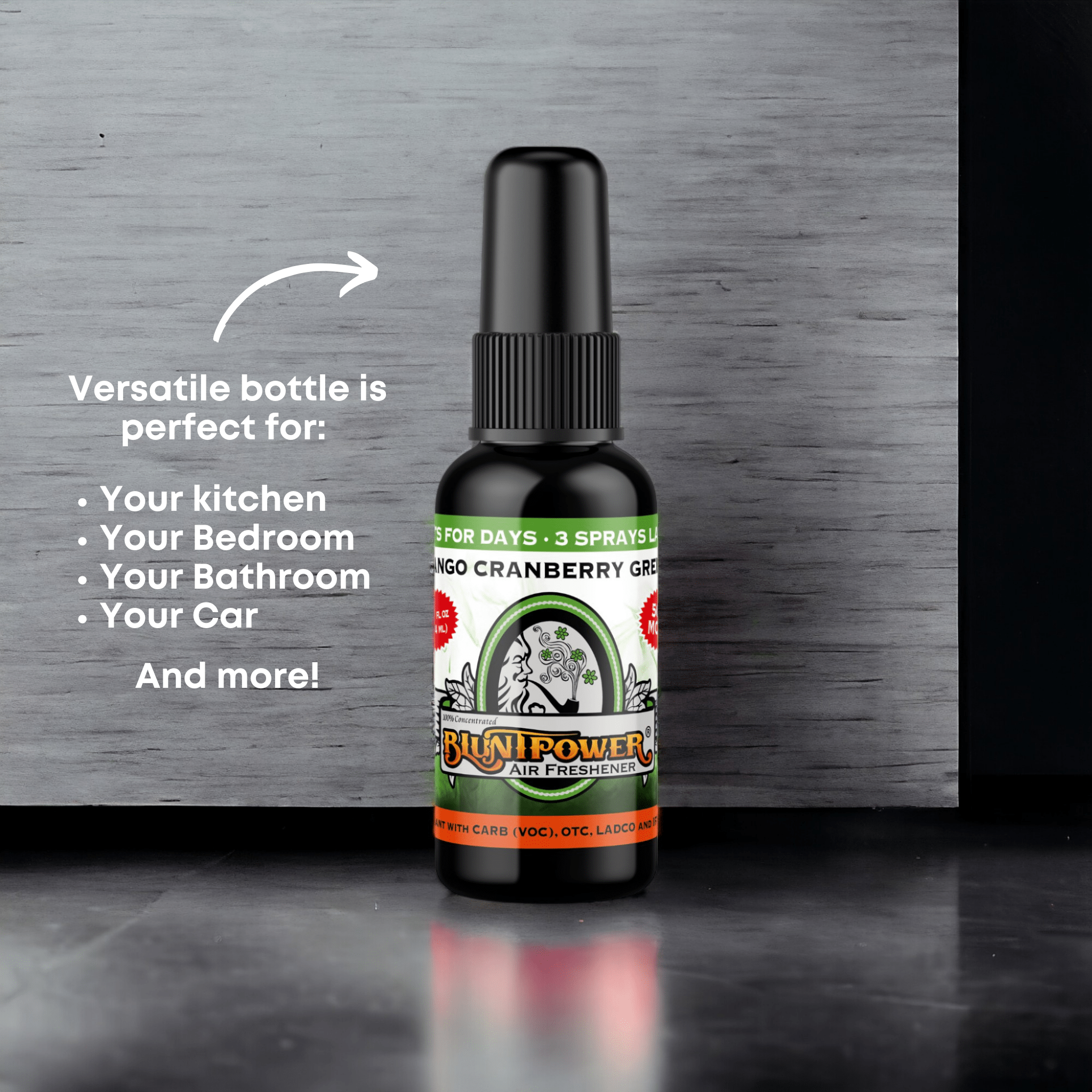 Mango Cranberry Green Air Freshener Spray - BluntPower Air Freshener