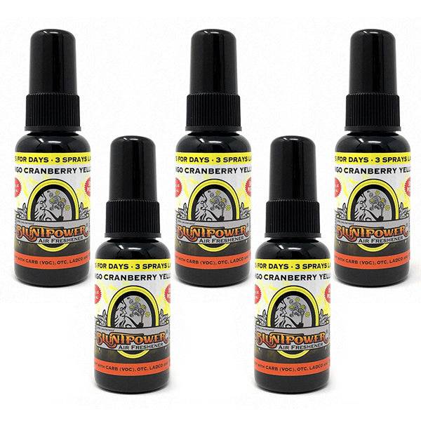 Mango Cranberry Yellow Air Freshener Bundle (5 Pack) - BluntPower Air Freshener