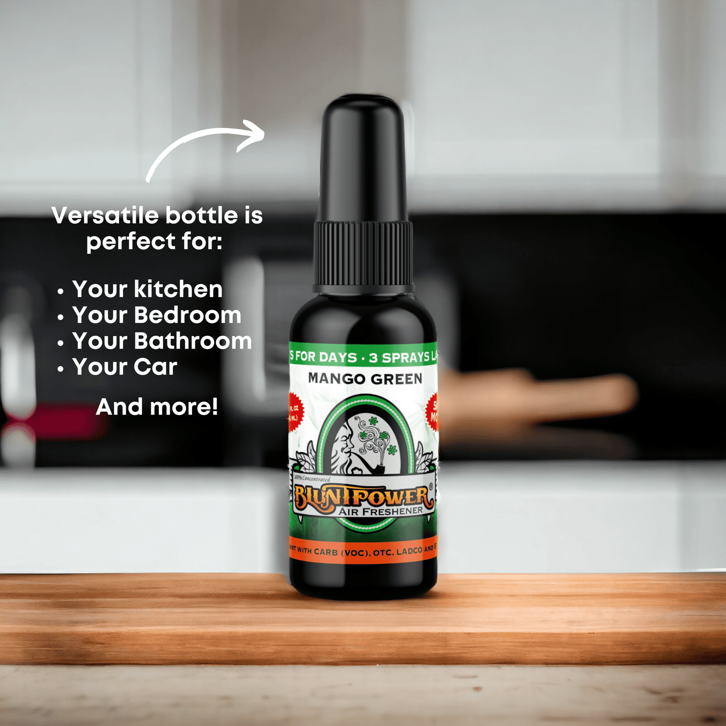 Mango Green Air Freshener Spray - BluntPower Air Freshener