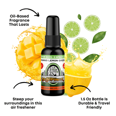 Mango Lemon Green Air Freshener Spray - BluntPower Air Freshener