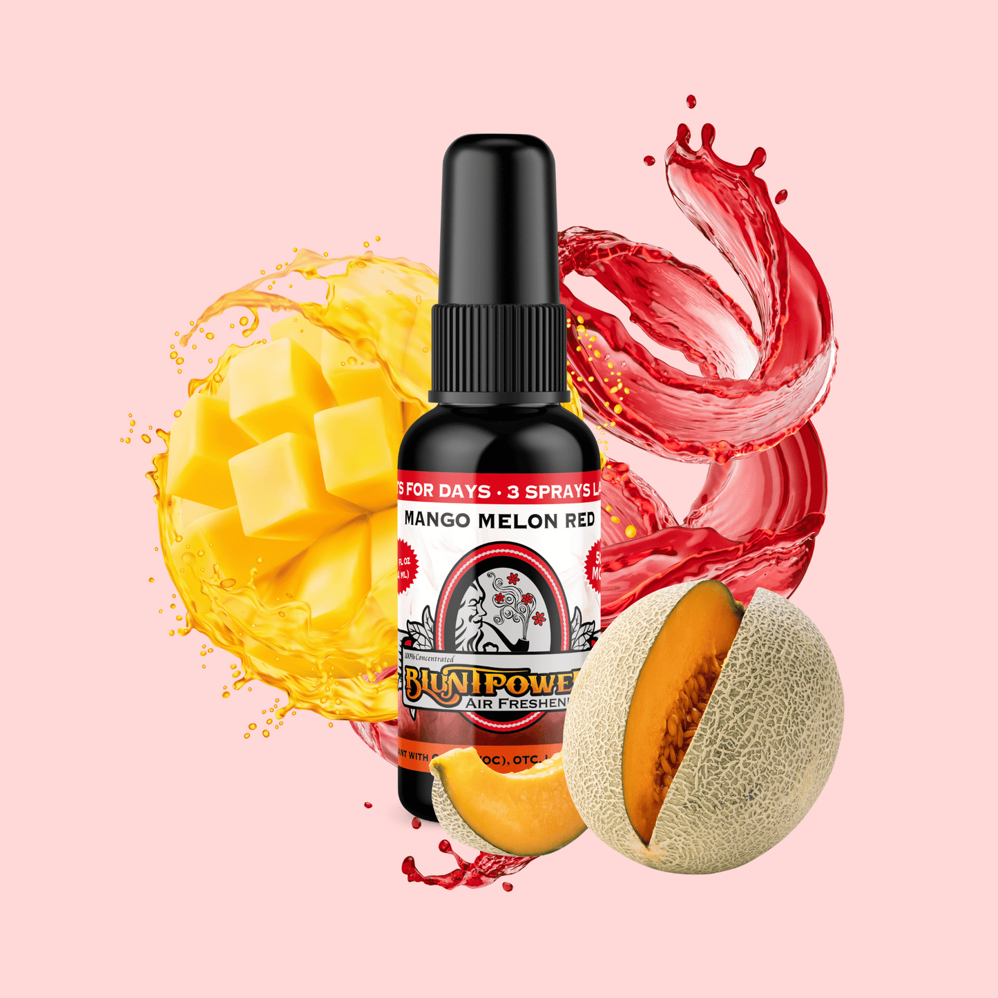 Mango Melon Red Air Freshener Spray - BluntPower Air Freshener