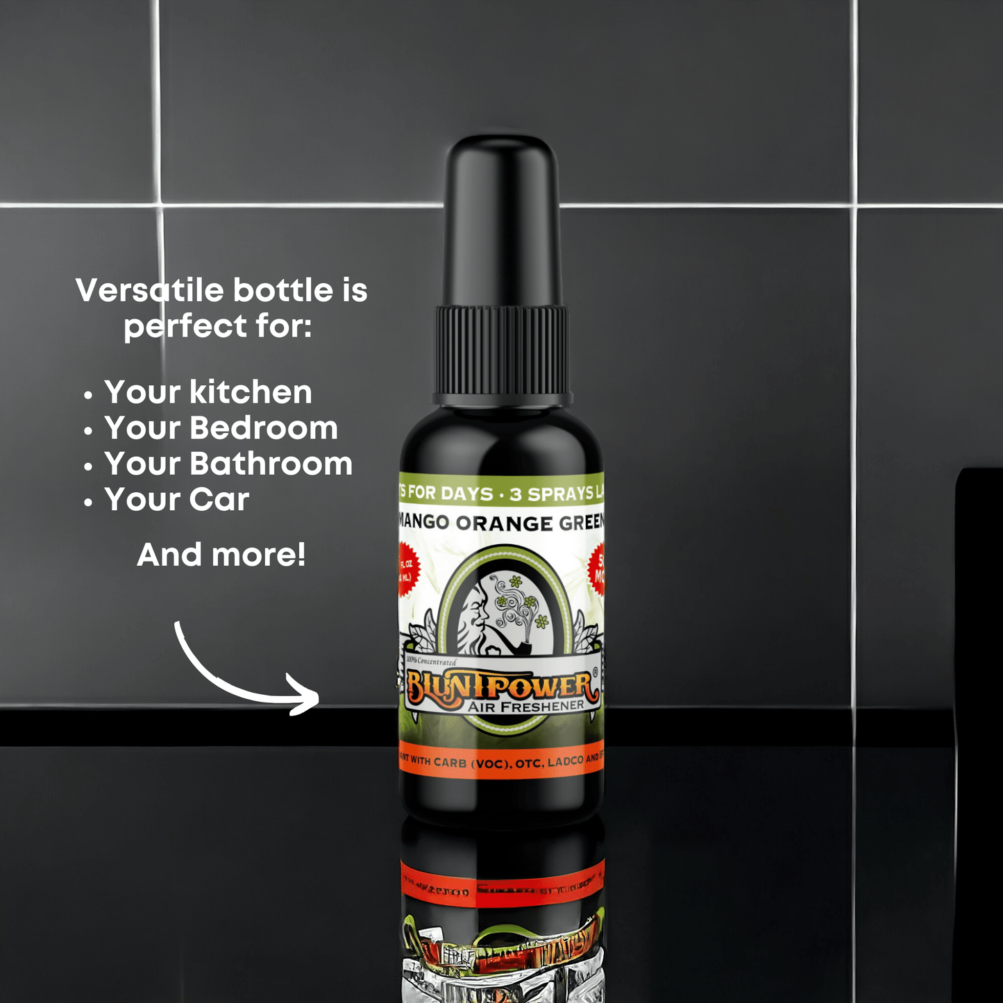 Mango Orange Green Air Freshener Spray - BluntPower Air Freshener