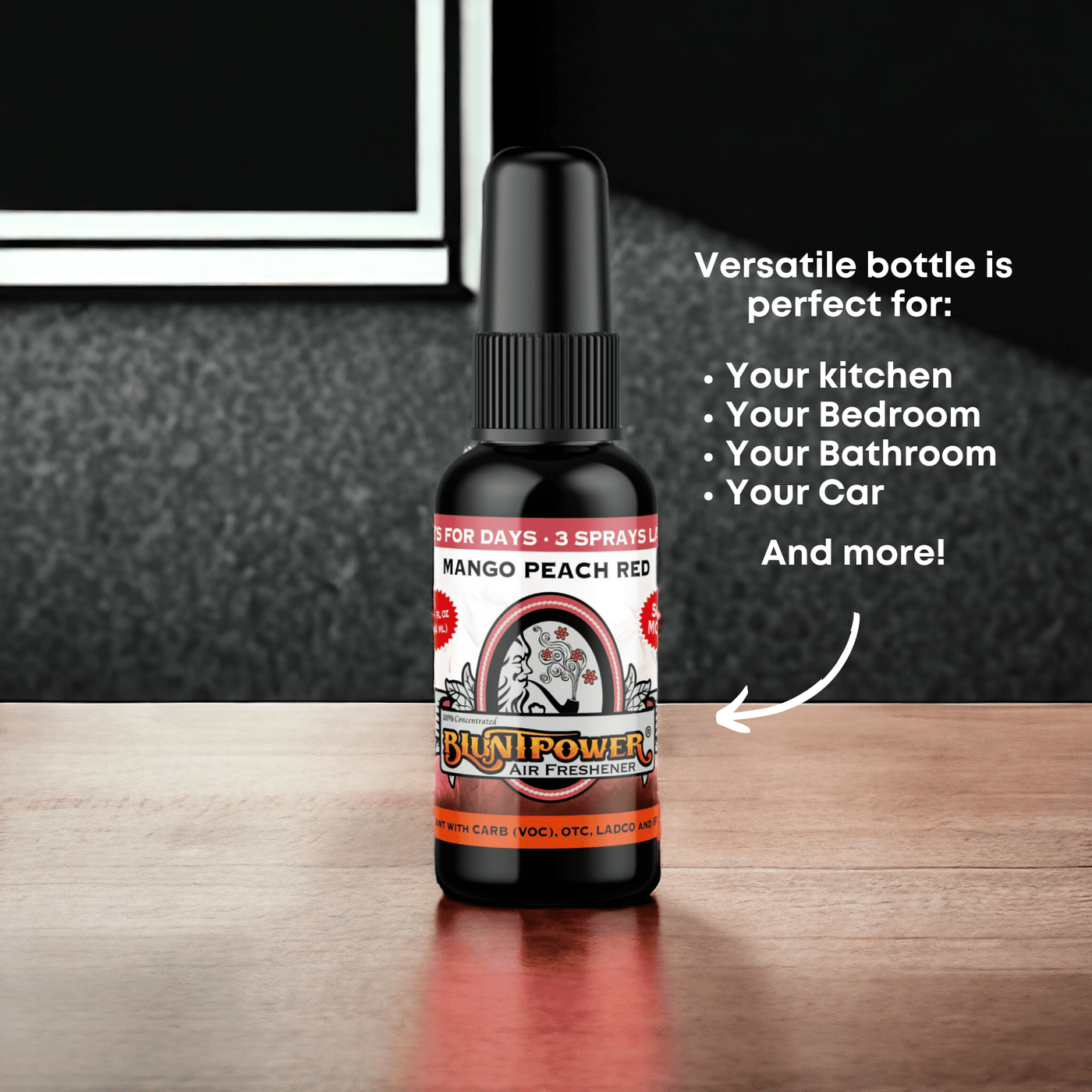 Mango Peach Red Air Freshener Spray - BluntPower Air Freshener