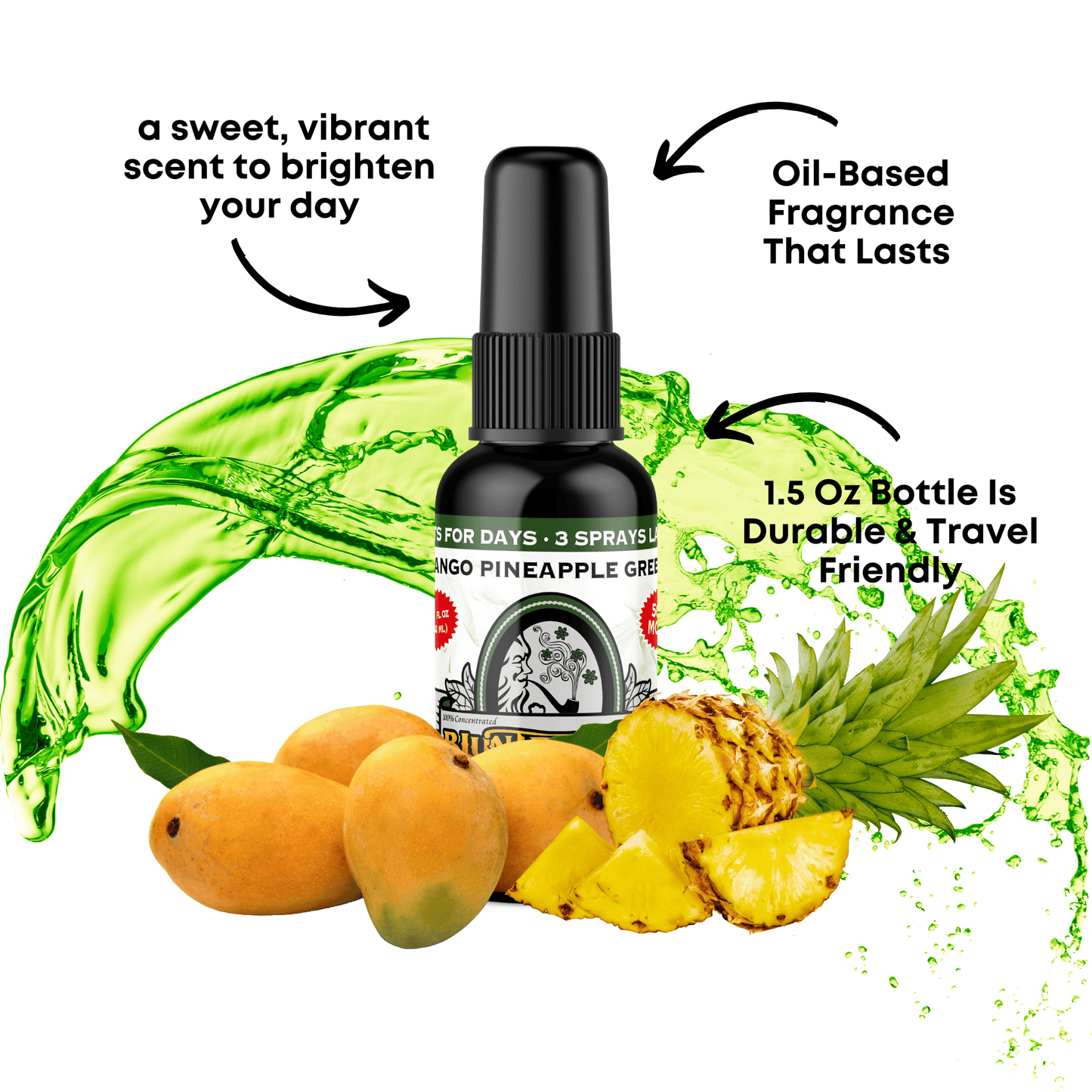 Mango Pineapple Green Air Freshener Spray - BluntPower Air Freshener