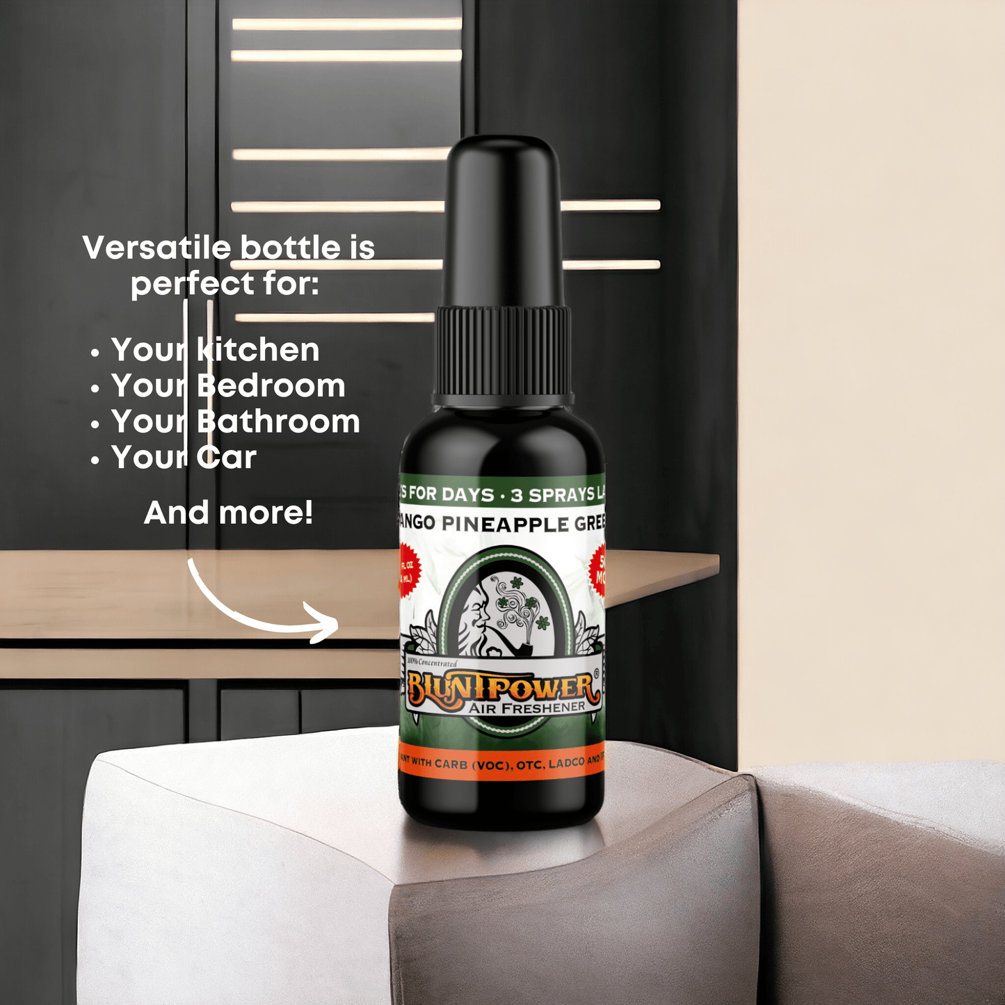 Mango Pineapple Green Air Freshener Spray - BluntPower Air Freshener