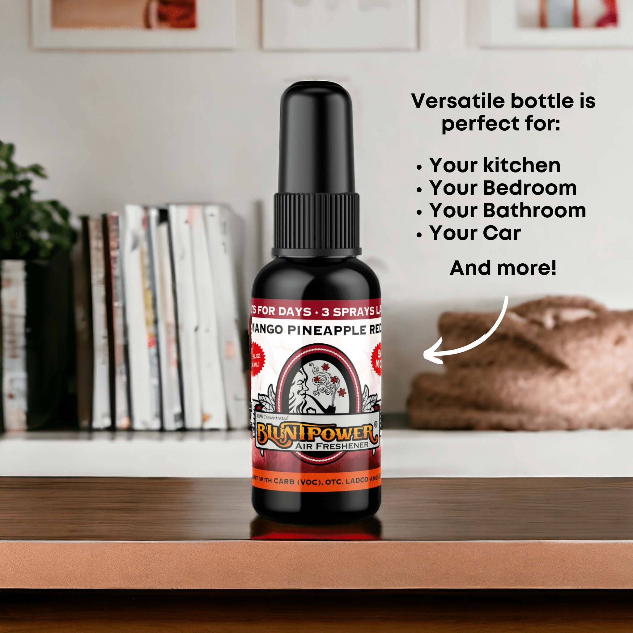 Mango Pineapple Red Air Freshener Spray - BluntPower Air Freshener