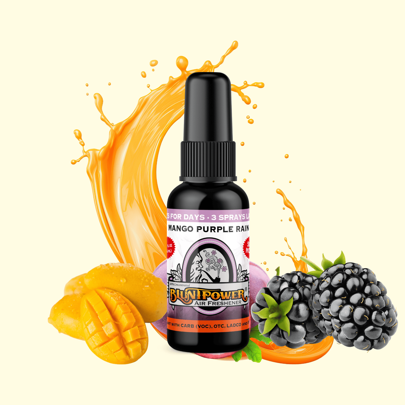 Mango Purple Rain Air Freshener Spray - BluntPower Air Freshener