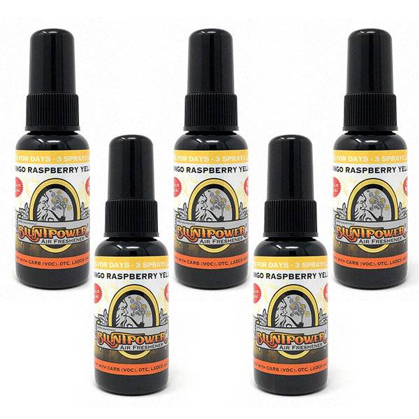 Mango Raspberry Yellow Air Freshener Bundle (5 Pack) - BluntPower Air Freshener