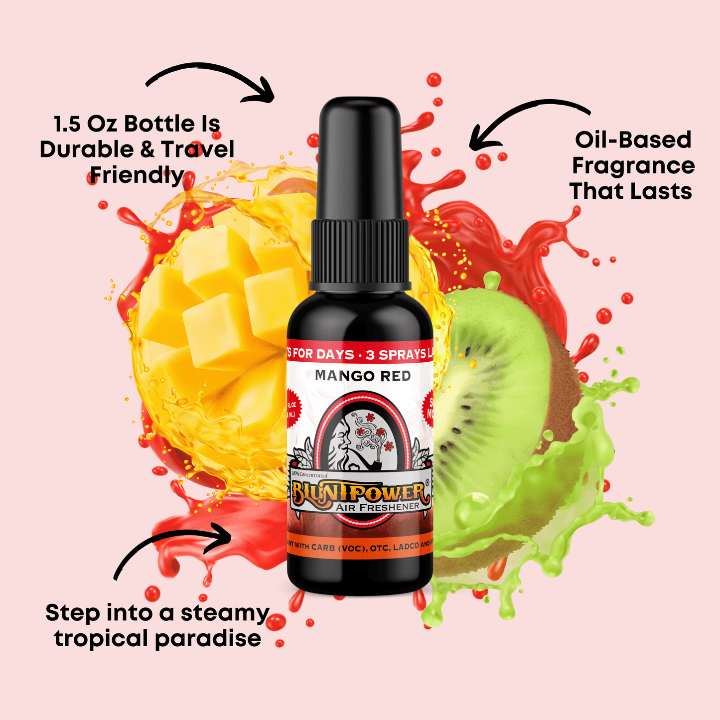 Mango Red Air Freshener Spray - BluntPower Air Freshener
