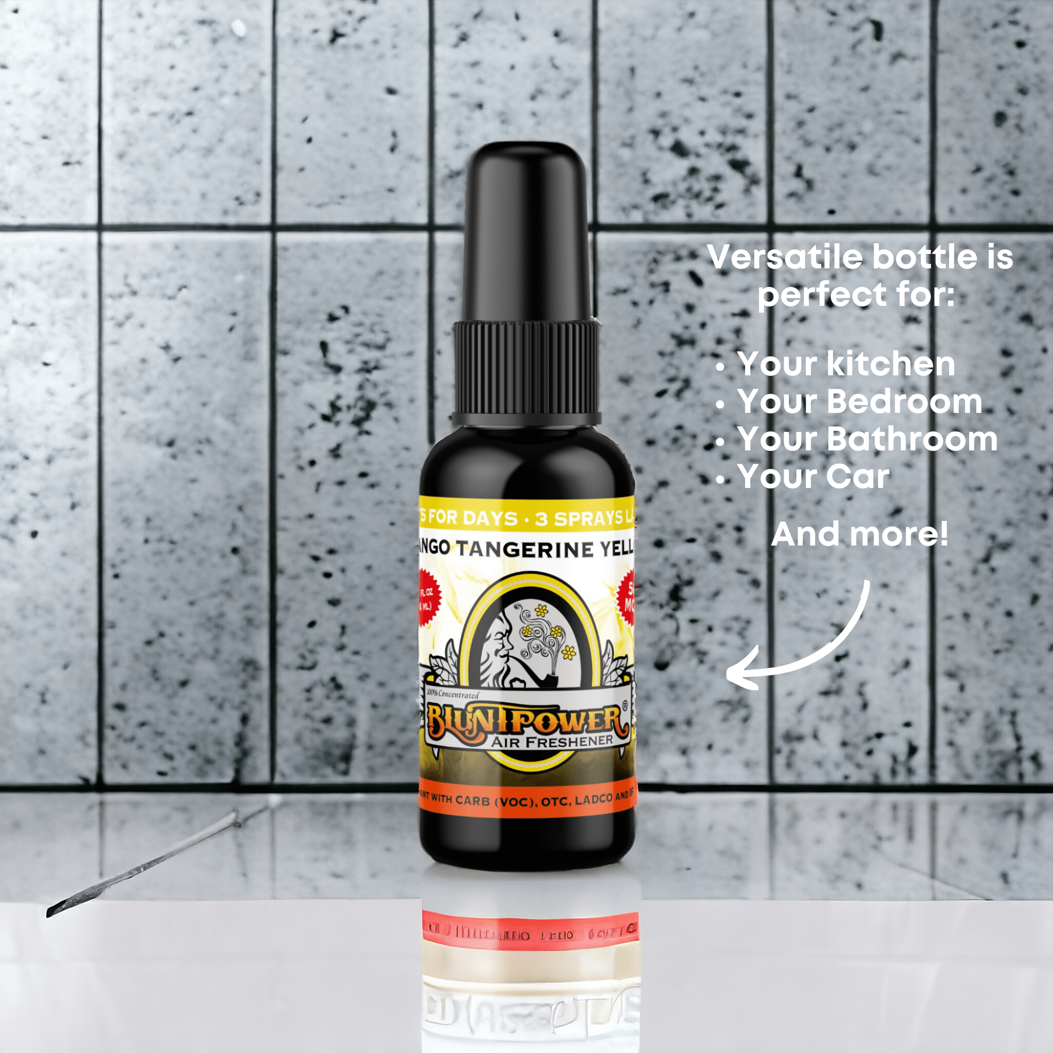 Mango Tangerine Yellow Air Freshener Spray - BluntPower Air Freshener