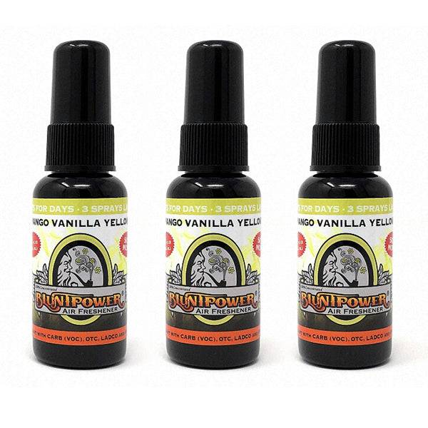 Mango Vanilla Yellow Air Freshener Bundle (3 Pack) - BluntPower Air Freshener