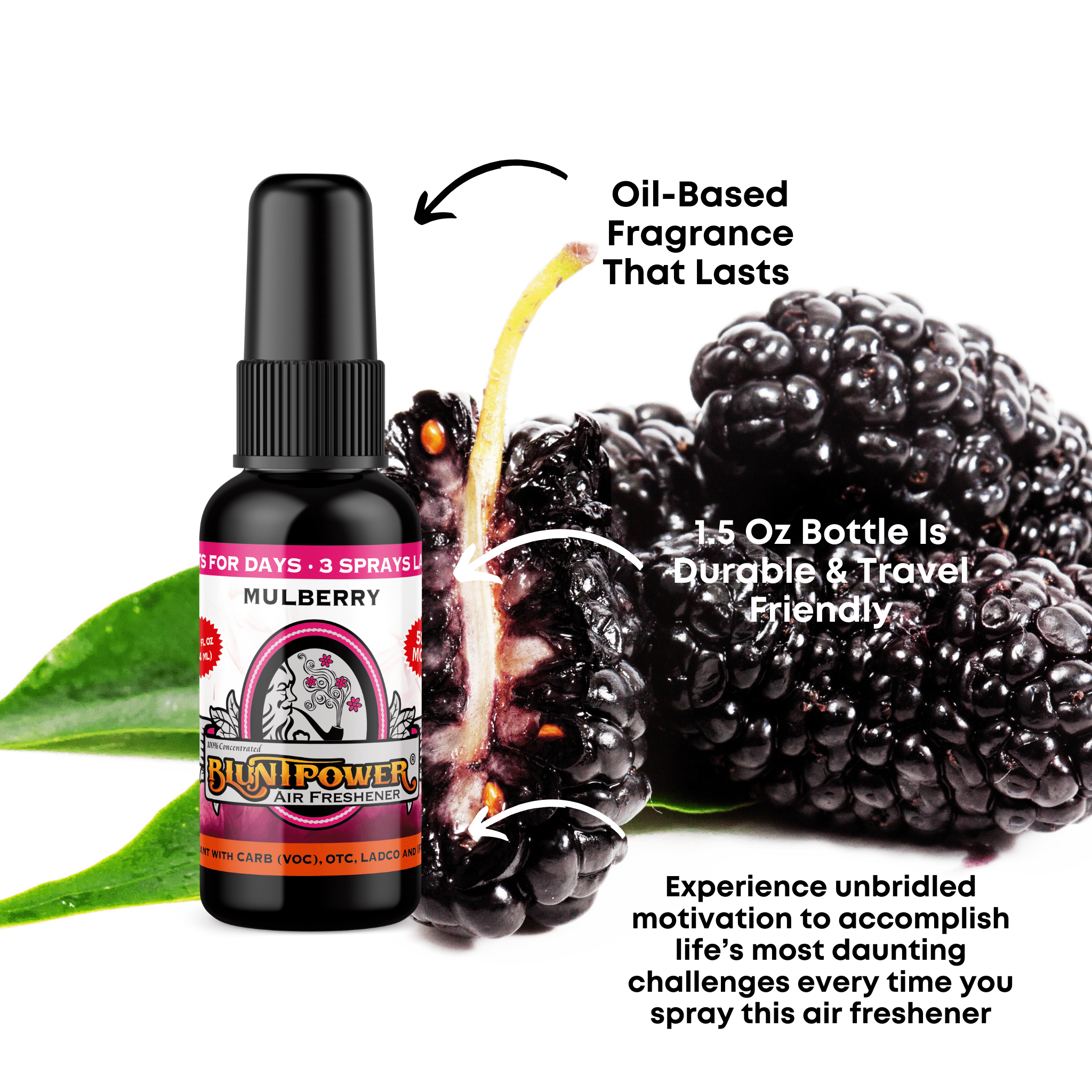 Mulberry Air Freshener Spray - BluntPower Air Freshener