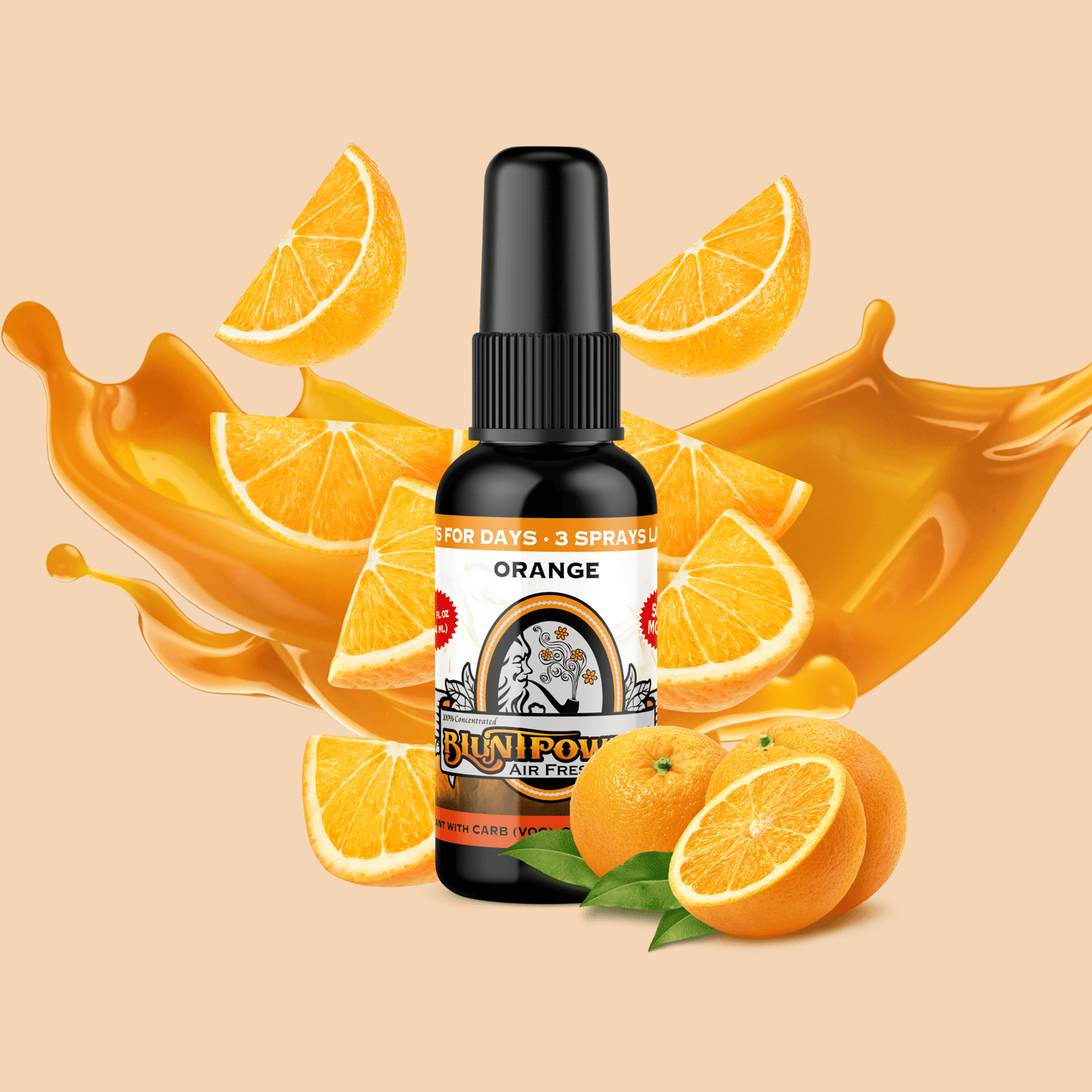 Orange Air Freshener Spray - BluntPower Air Freshener