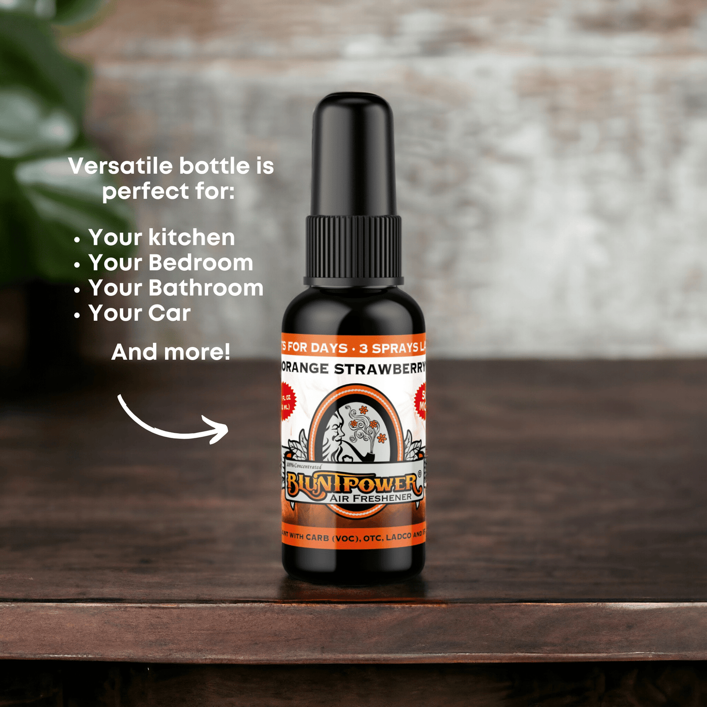 Orange Strawberry Air Freshener Spray - BluntPower Air Freshener