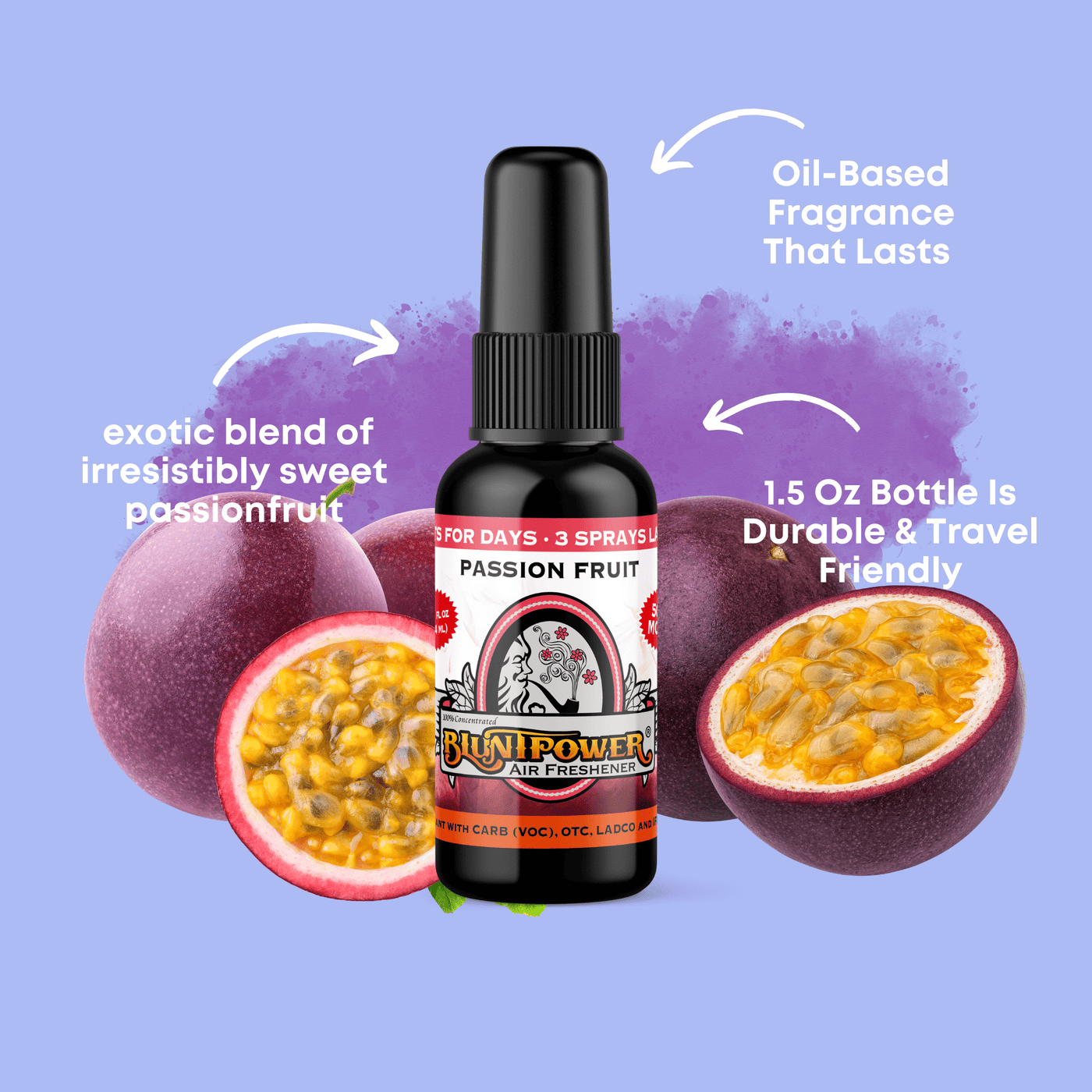 Passion Fruit Air Freshener Spray - BluntPower Air Freshener