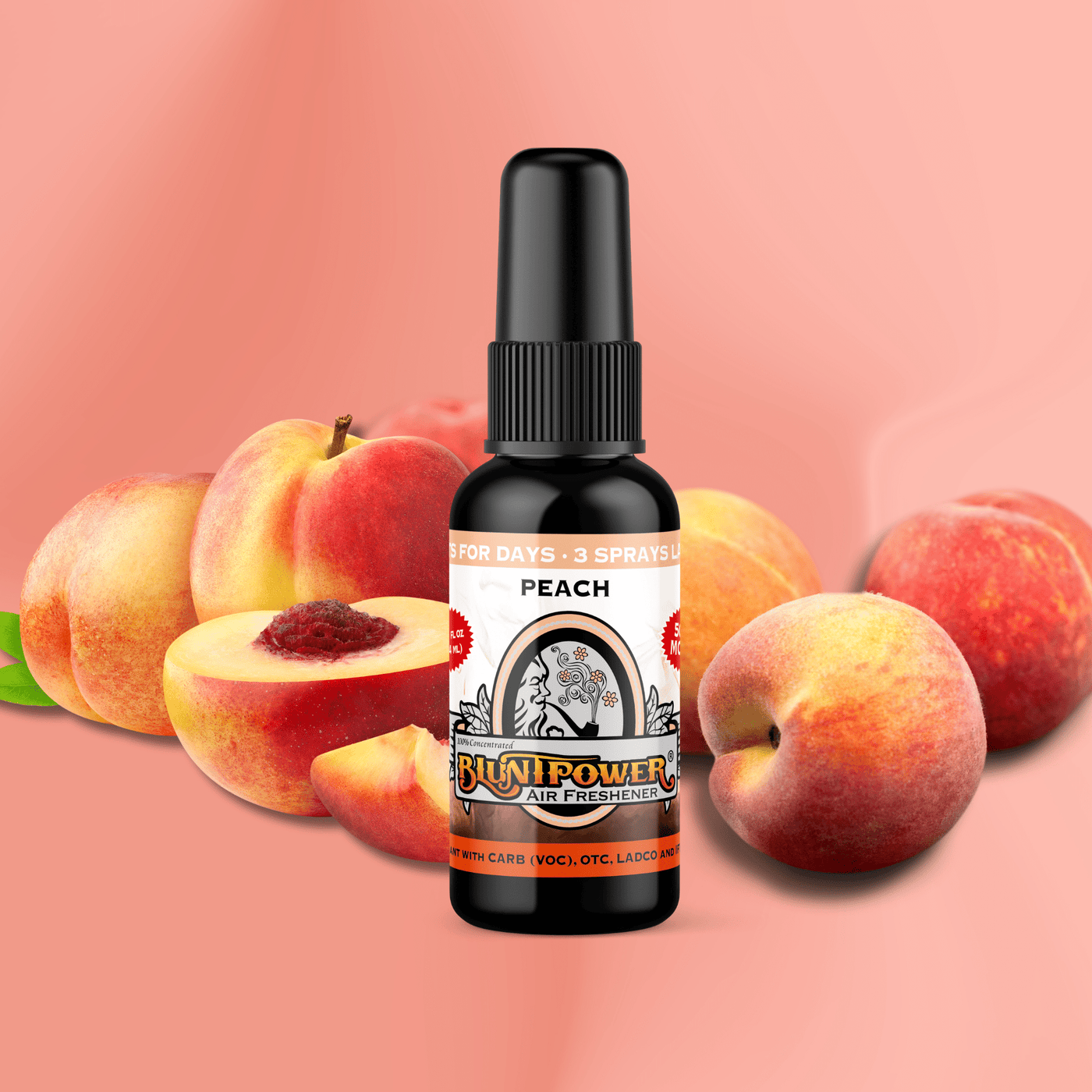 Peach Air Freshener Spray - BluntPower Air Freshener