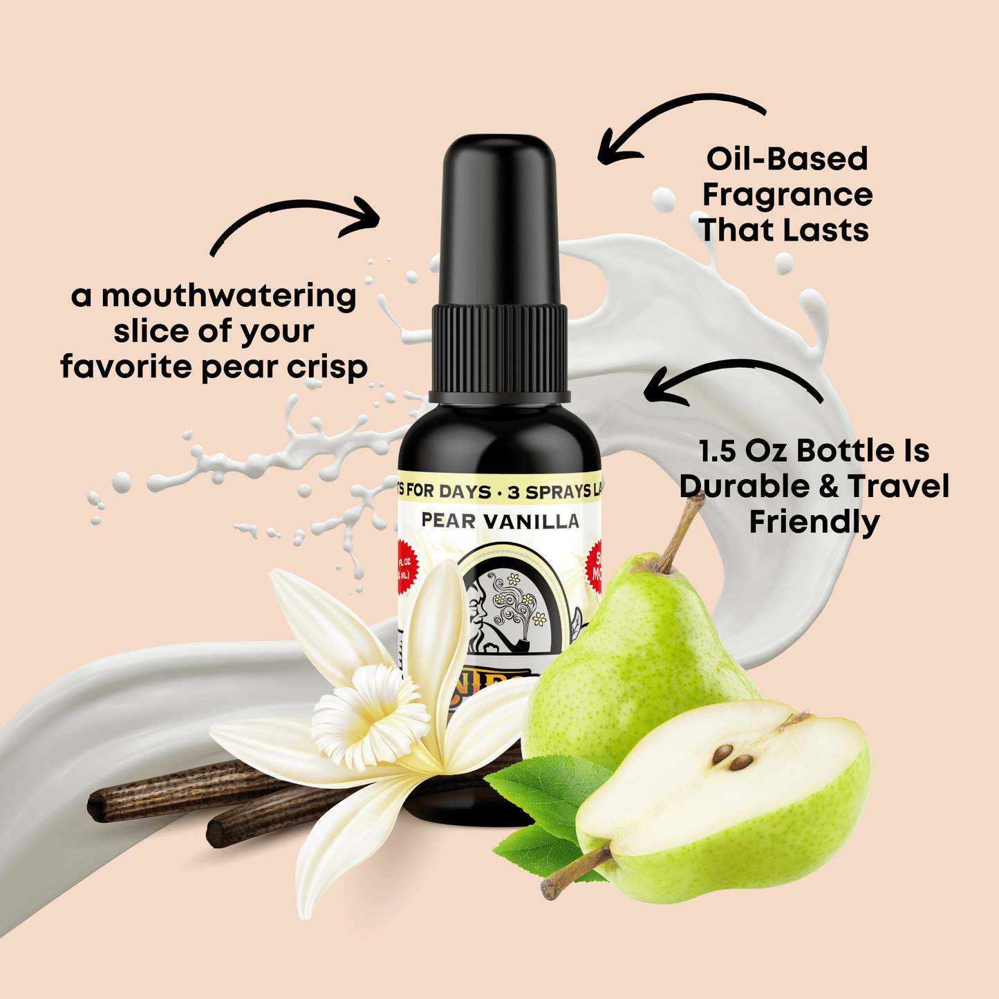 Pear Vanilla Spray Air Freshener Spray - BluntPower Air Freshener